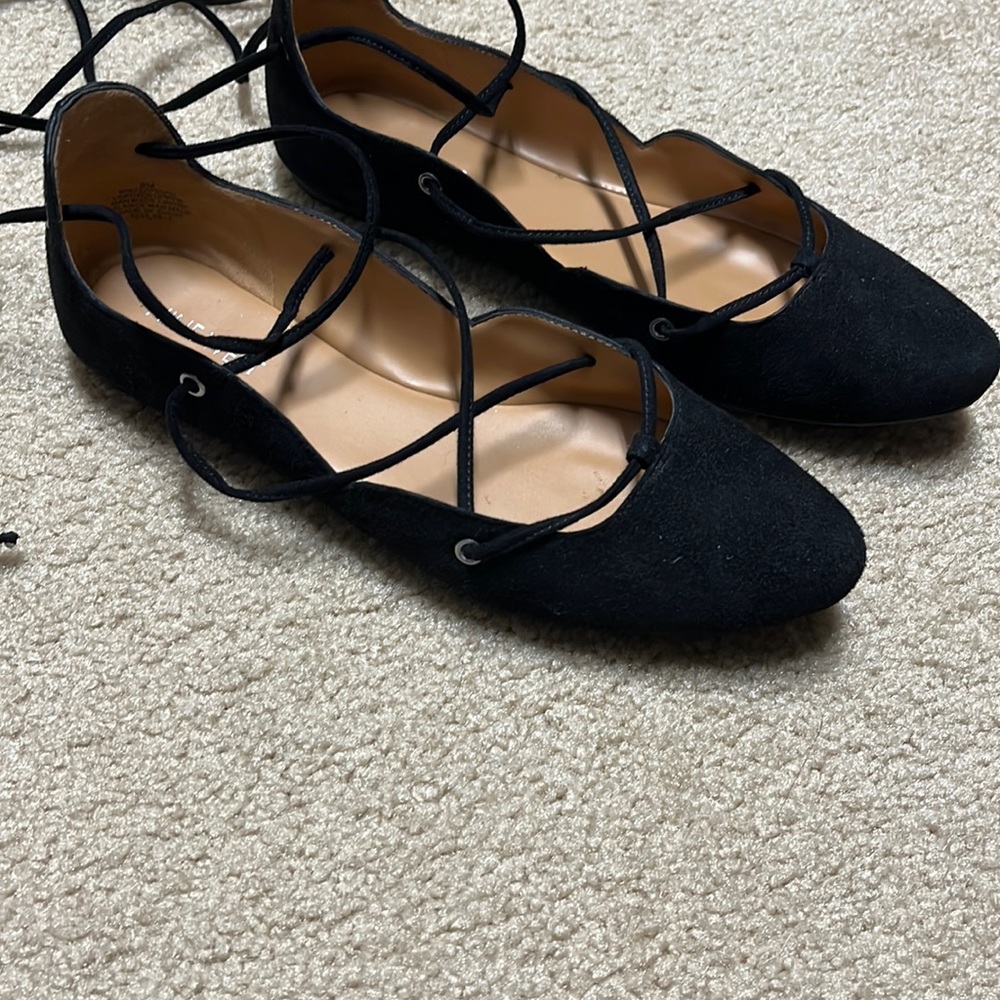 Suede flats